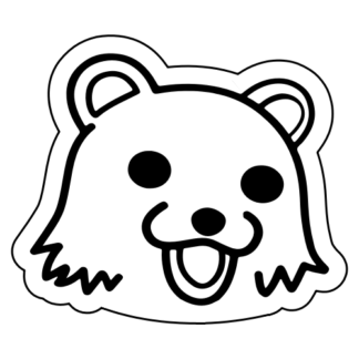Pedo Bear Sticker (Black)
